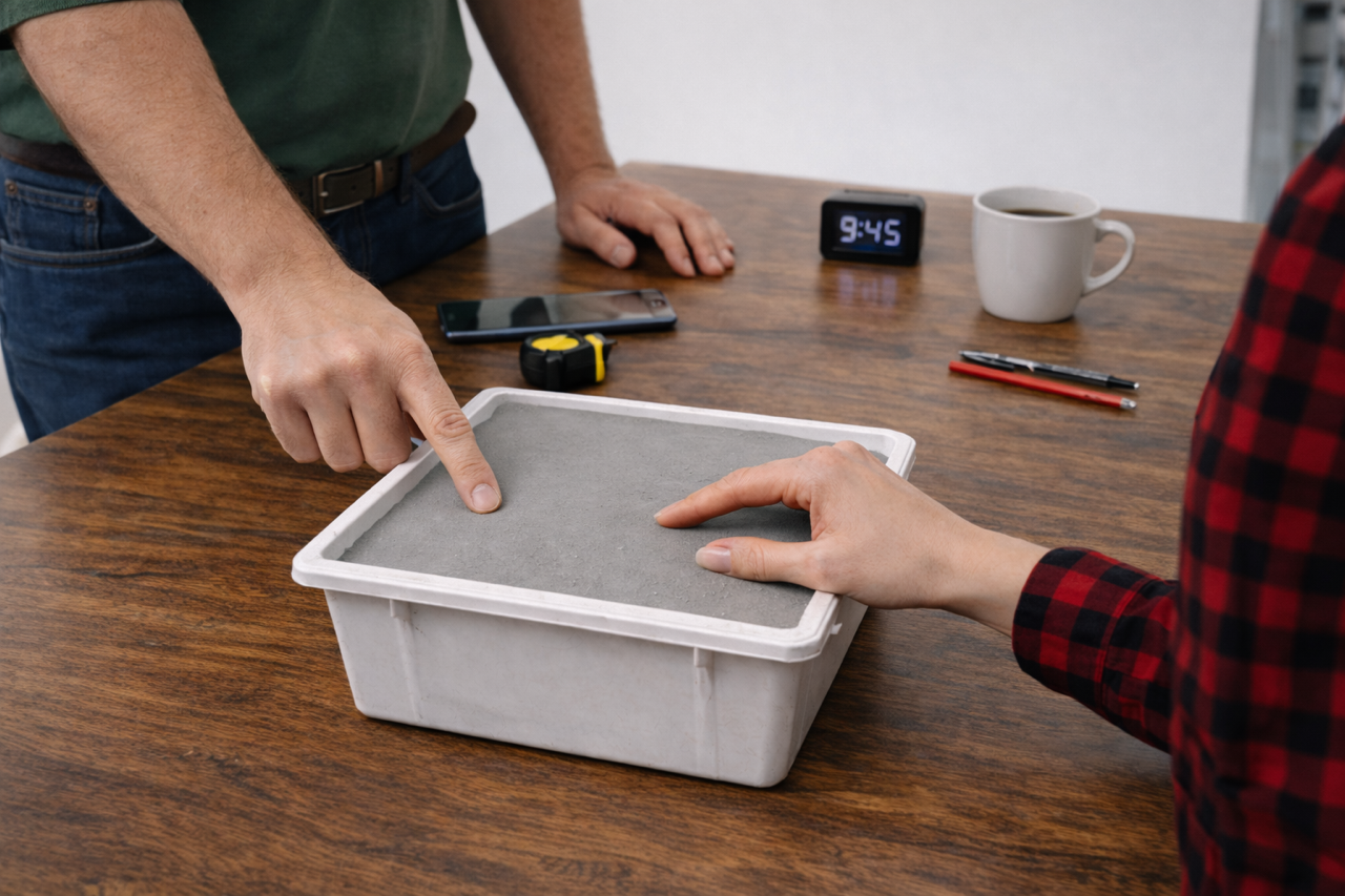 Test kvality minerálního lizu